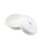 Mikasa Swirl White Covered Serving Dish 2.45 qt vegetable side