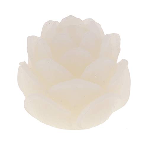 Fityle 20mm Carved Lotus Beads White Root Bodhi Beads Tibetan Buddhist Bracelet Beads Charms for DIY Pendant Jewelry Findings