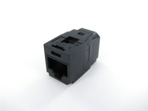 Panduit Mini-Com Cat6 Coupler Module, Black RJ45 8P8C CC688BL