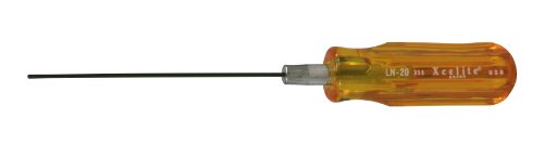 Click Here to See More Images Xcelite LN20 Recessed Allen Hex Socket Screwdriver, Amber Handle, 0.05