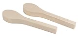 Wood Carving Spoons - 2-Pack Blank Wood Spoon, Wood Craft Spoons, Whittling Spoons, Unfinished DIY Craft Spoons, for Beginners and Advanced, Basswood, 10.3 x 1.25 x 0.75 Inches