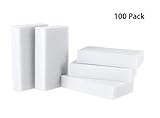 USMYTHA 100Pcs/lot Magic Eraser Melamine Cleaning Sponge Multi-Functional Foam Pads 10x6x2CM