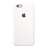Dawsofl Soft Liquid Silicone Case Cover for Apple iPhone 6/6s (4.7inch) Boxed- Retail Packaging (White-1)