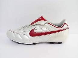 nike tiempo red and white