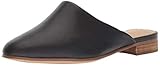 Clarks Women's Pure Blush Mule, Black Leather, 9 M US