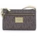 MICHAEL Michael Kors Large Wristlet MK PVC Logo (One Size, Brown)