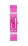 DKNY Fuchsia Enamel Rectangle Bangle Women's watch #NY8759
