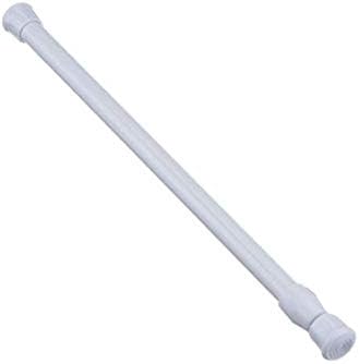 Huhuswwbin Shower Curtain Rod Durable Spring Extendable Home Bathroom Curtain Carbon Steel Pole Adjustable Rod - 30-50cm