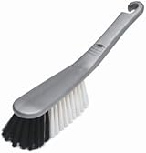 Addis Hand Brush with Stiff Bristles and Sturdy Handle metallic silver view 4
