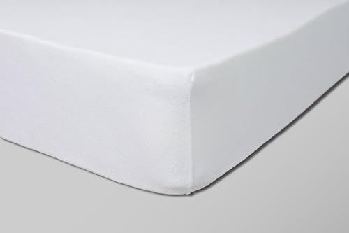 Fantasy Sateen Spannbettlaken, Weiß, 160 x 200 cm