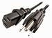 Pc Accessories - Connectors Pro 3 Feet 5-Pack Universal Power Cable 3-Foot IEC320 C13 to NEMA 5-15P CSA UL RoHS, 3 Ft 5-PK Power Cord