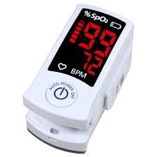 Finger Pulse Oximeter - CE Medical Device Certified, Easy-to-Read Colour Screen Blood Oxygen Monitor, Finger Oxygen Saturation Monitor for Accurate Readings