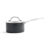 GreenPan Valencia Pro Hard Anodised Healthy Ceramic Non-Stick 18 cm / 2 Litre Saucepan with Lid, PFAS-Free, Induction…