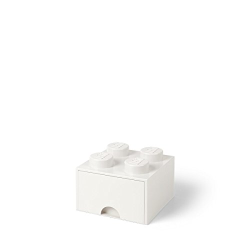 Tiroir En Brique Lego 4 Boutons, 1 Tiroir, Boîte De Rangement Empilable, 4.7 L