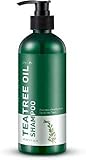 Aprilis Pure Tea Tree Oil Shampoo | Natural and Organic, Anti-dandruff Shampoo for Dry, Itchy & Flaky Scalp, Prevents Head Lice, for Men and Women | 16 fl. oz.