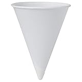 Solo 4R-2050 4 oz White Paper Cone Cups (Case of 5000)