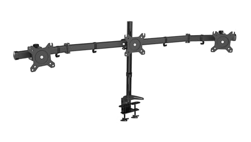 Hftek Support De Bureau Pour Trois Moniteur Écran 15'' - 27'' Pouces Avec Vesa 75/100 - Hf330C