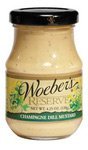 Woeber's Reserve, Champagne Dill Mustard, 4.25 oz (Pack of 3)