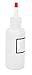 Vestil BTL-RC-4-LBL Low Density Polyethylene (LDPE) Round Graduated Dispensing Bottle with Label and Red Cap, 4 oz Capacity, Translucent