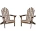 Kotulas Fir Wood Unfinished Adirondack Chairs, Twin Pack