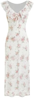 cider floral pattern maxi dress NWT Cider Woven Cowl Floral Ruffle Hem Maxi Dress Sz 6