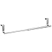 mDesign Adjustable, Expandable Over Kitchen Cabinet Towel Bar Rack - Hang on Inside or Outside of Doors, Hold Hand, Dish, Tea Towels - Customizable to 17