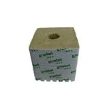 Grodan Rockwool Cubes with Holes - 6 x 6 x 6 Inches - 4 Pack