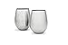 Deco Stainless Steel Stemless Wine Glasses, Set of 2, 18 oz, Made of Unbreakable BPA Free Shatterproof SS & Dishwasher Safe