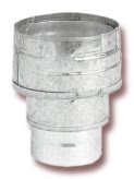 Metal-Fab Double Wall B-Vent Flue Drafthood Increaser 3" to 4" (# 3MDC4)