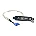 Chenyang 9Pin Motherboard Header 1 to 2 USB 2.0 Port Multiplier Panel Cable 40cm with 80mm PCI Bracket