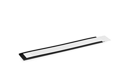 Durable 171158 Magnetic C-Profiles incl. Labels, 200 x 30 mm (W x H), 5 Pieces, Anthracite