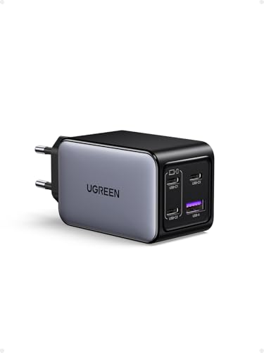 Nexode USB C Ladegerät 65W, 4-Port, GaN Netzteil, Mehrfach Charger