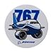 Boeing 767 Pudgy Sticker