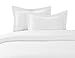 LinenTown 600-Thread-Count Egyptian Cotton Duvet Cover Set - Twin/Twin-XL, White Solid