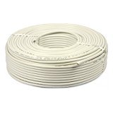 MME CCTV 3+1 pvc & pure copper .5 sq/mm White 90 mtr Wire (WHITE)