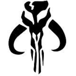 Mandalorian Skull Boba Fett Sticker Decal Notebook Car Laptop 6