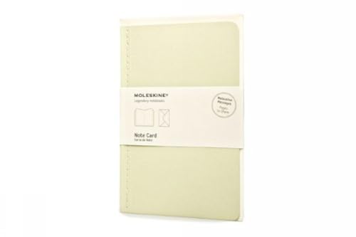 Moleskine Messages Note Card, Pocket, Plain, Tea Green, Soft Cover (3.5 x 5.5)…