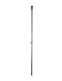 Flag Poles for 3x5 Flags made of Solid Wood for Outdoor Use from Outside Central Anti-Wrap Tube and Two Hooks to Hold Flag in Place Display your American Pride Now!