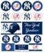 MLB New York Yankees Vinyl Sticker Sheet, 5