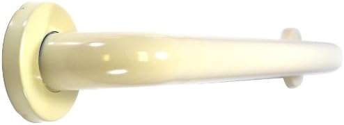 WingIts WGB6YS36BO STANDARD Series 36-Inch Length x 1.50-Inch Diameter Polyester (YS) Painted Stainless Steel Grab Bar, Bone