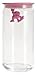 A di Alessi Gianni 6-Cup Glass Jar, Pink -