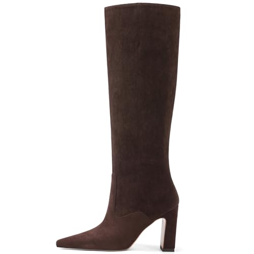 Lovee Cosee Suede Leather Knee High Boots