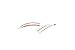 Ear Climber Crawler Cuff Earrings - 925 Sterling Silver with Rose 18K Gold Plating