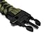 L.Store (R) Outdoor Army Style Survival Paracord Bracelet with Fire Starter, Scraper Kit- Color: Army Green Interlaced with Black (2-in-1 Pack) Paracord Survival Bracelet