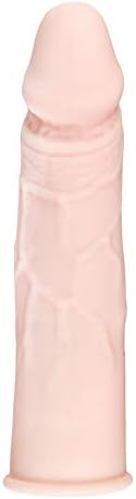 Silicone Extender Enlarger Extension Sheath Elastic Size Sleeve Stamina Enhancer 05 Flesh