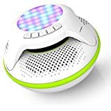 COWIN IPX7 Floating Waterproof Bluetooth Speaker Portable Wireless Shower Speakers for Swimming Pool with Colorful LED Light and 10W Plus Deep Bass