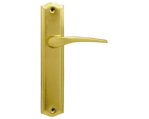 JANDEL Handle Set 207 Wide Plate Polished Brass, Gold, 285 x 60 mm
