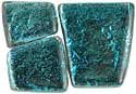 Mosaic Mercantile Shimmer Teal Mosaic Tile, 1/2-Pound