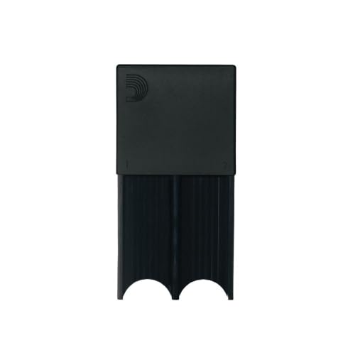 DAddario Reed Guard - Sax and Clarinet Reed Case - Fits Reeds for Bass Clarinet, Contrabass Clarinet, Tenor Saxophone, and Baritone Saxophone - Holds 4 Reeds - Prevents Warping - Black