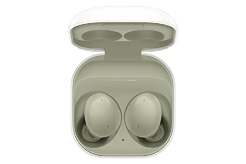 SAMSUNG Galaxy Buds 2 True Wireless Bluetooth Earbuds, Noise Cancelling, Ambient Sound, Lightweight Comfort Fit In Ear, Auto Switch Audio, Long Battery Life, Touch Control US Version, Olive Green